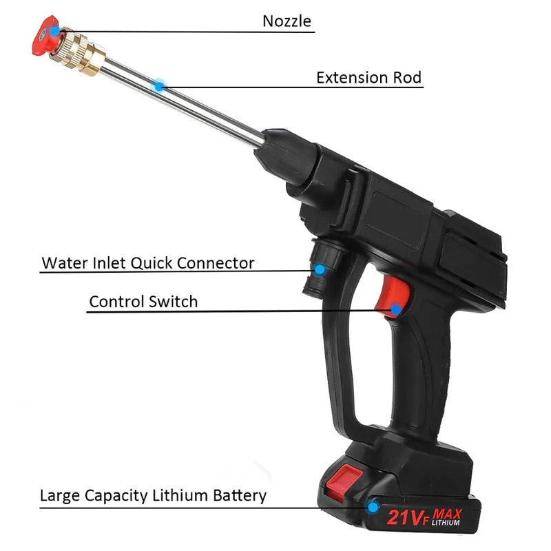 Pressure Washer Cordless High-Pressure 23-Hour Runtime