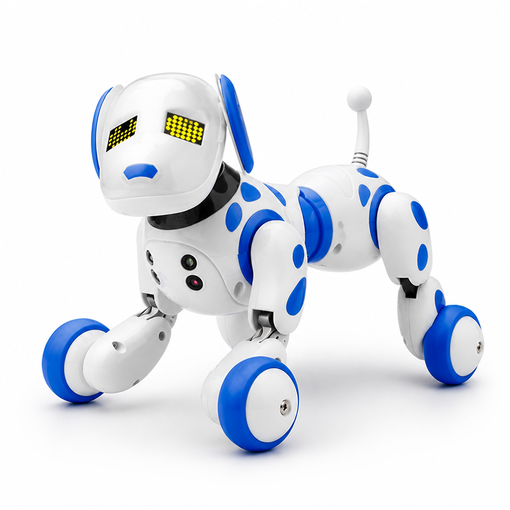 Programmable Remote-Control Robot Dog Toy (No Batteries)