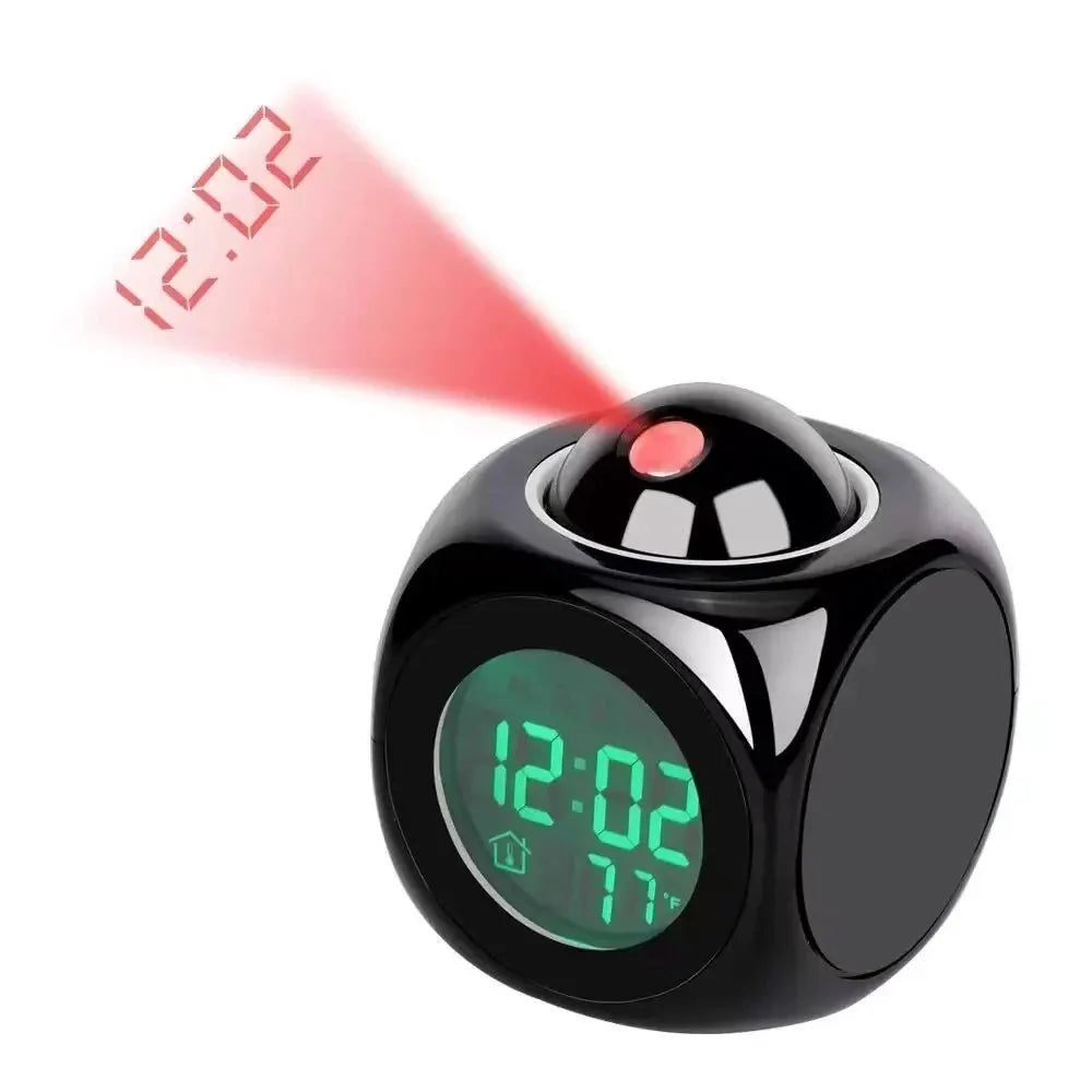 Projection Alarm Clock Adjustable Projection Dual Alarm Temperature Display