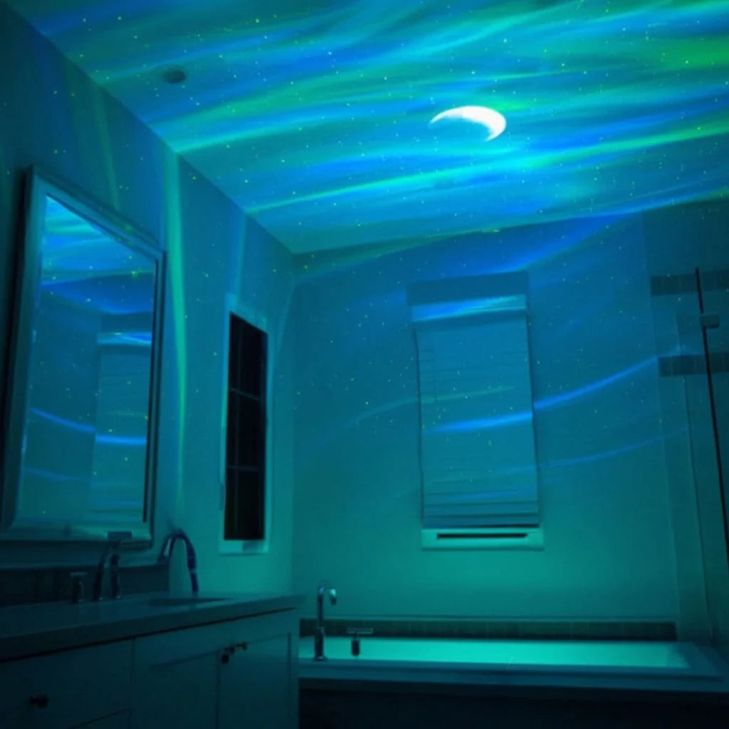 Projector Night Light Northern Lights Effect Remote Timer