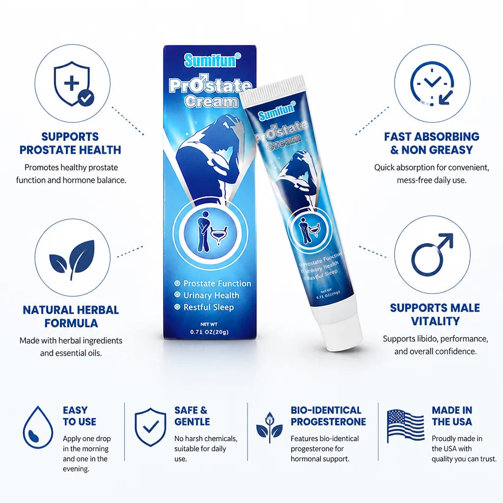 Prostate Cream Fast-Absorbing Herbal With Bio-Identical Progesterone