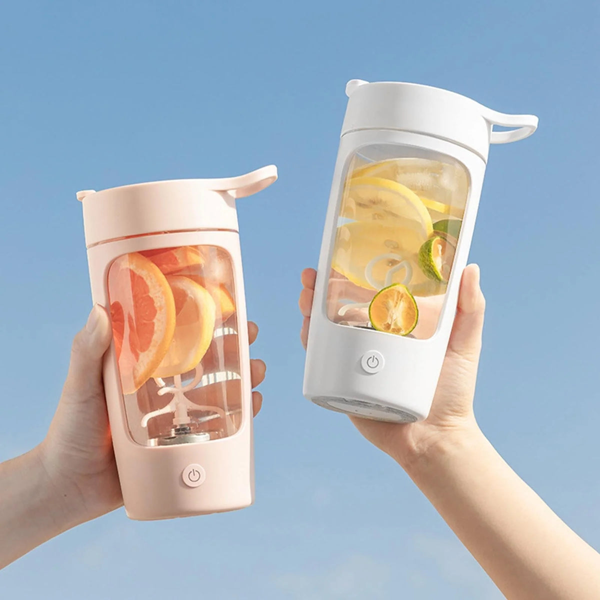 Protein Shaker Bottle Electric BPA-Free 22 Oz Self-Cleaning