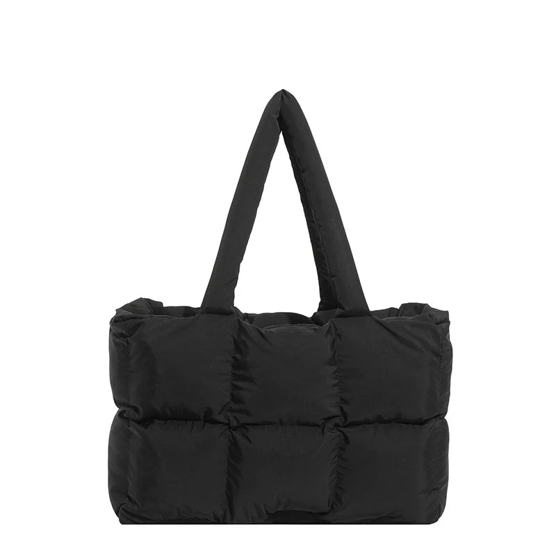 Puffer Tote Bag Spacious Lightweight Adjustable Handles