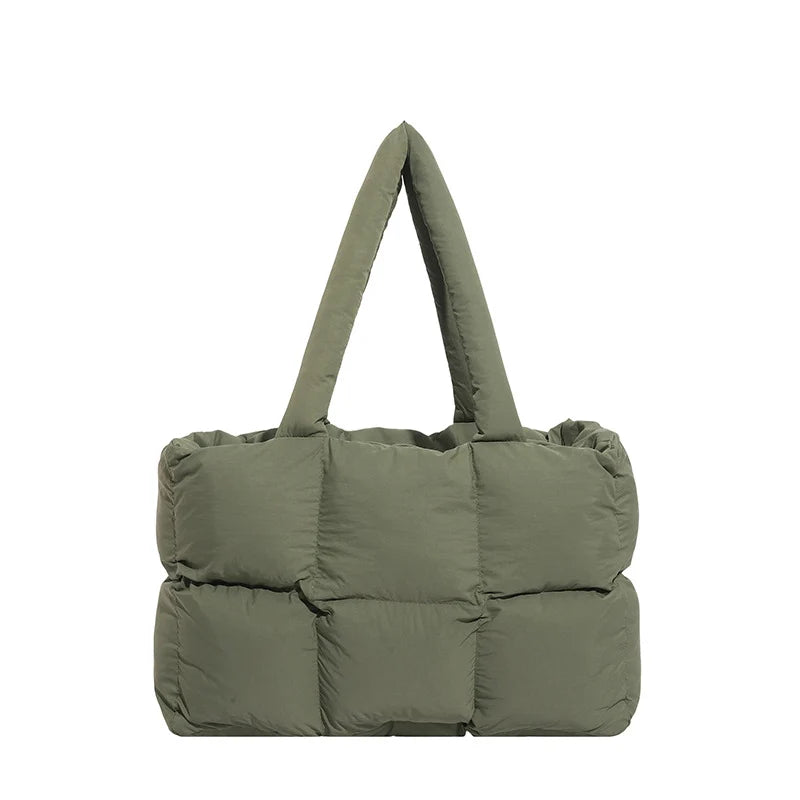Puffer Tote Bag Spacious Lightweight Adjustable Handles