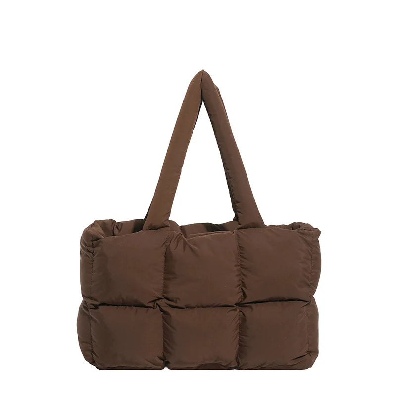 Puffer Tote Bag Spacious Lightweight Adjustable Handles
