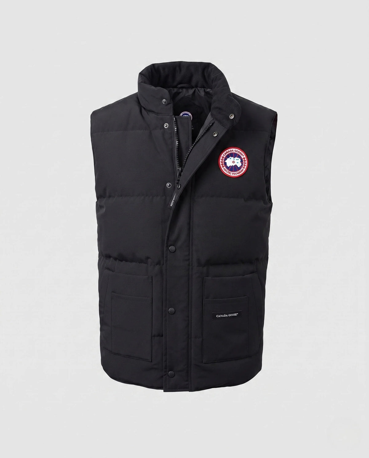 Puffer Vest Insulated Windproof High Collar Multiple Pockets