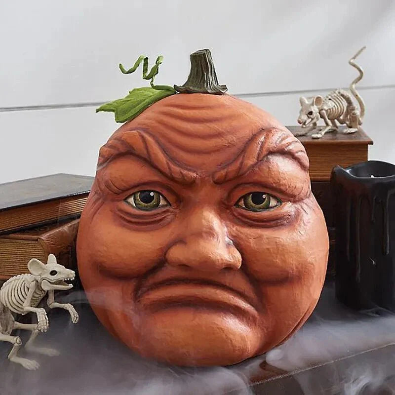 Pumpkin Garden Ornament Weather-Resistant Resin UV-Resistant Stable Base