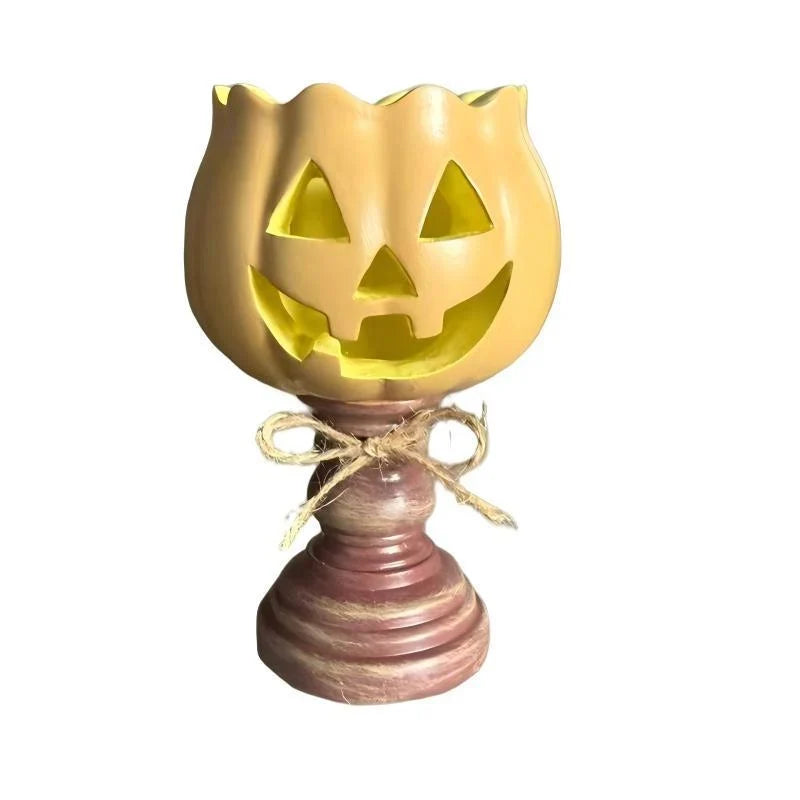 Pumpkin Lamp Warm LED Durable Plastic Indoor & Outdoor