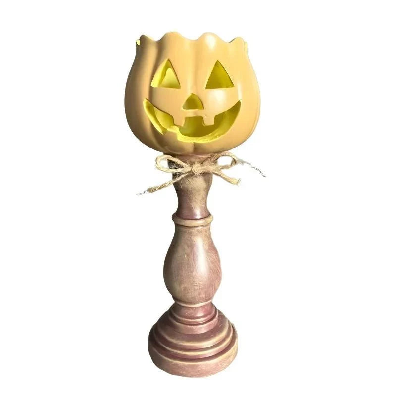 Pumpkin Lamp Warm LED Durable Plastic Indoor & Outdoor