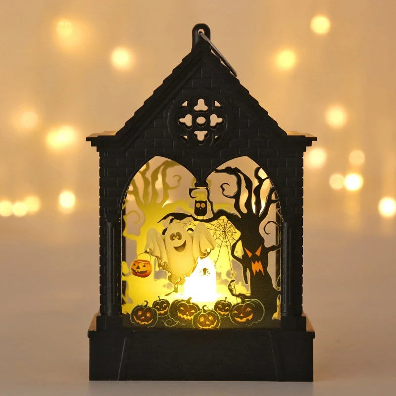 Pumpkin Lantern Flameless LED Hanging Eco-Friendly Plastic