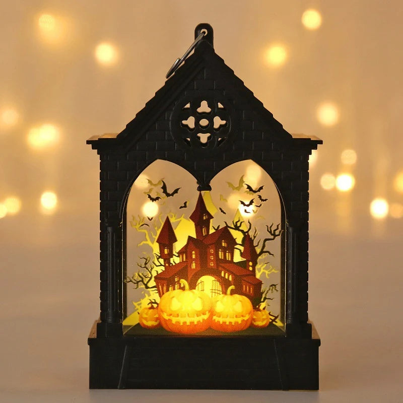 Pumpkin Lantern Flameless LED Hanging Eco-Friendly Plastic