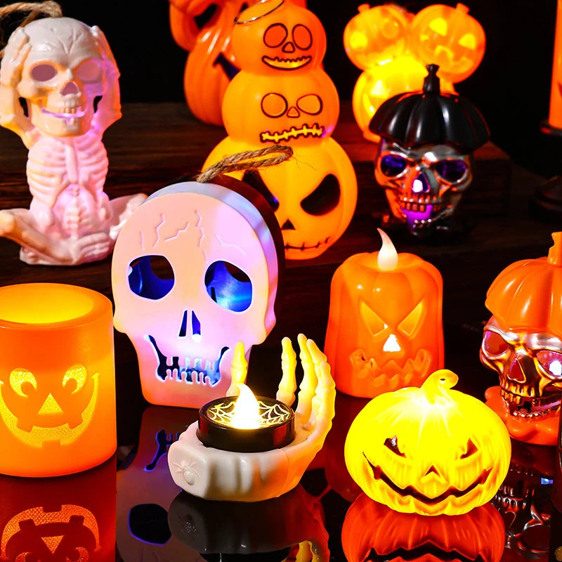Pumpkin Light LED Flame-Free Halloween Decoration