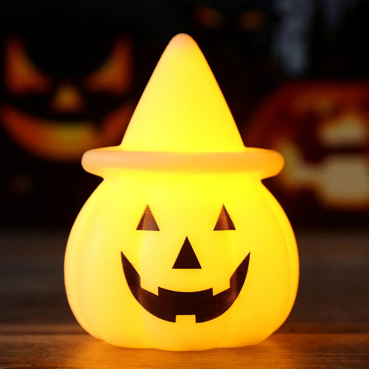 Pumpkin Tabletop Light Soft LED Compact