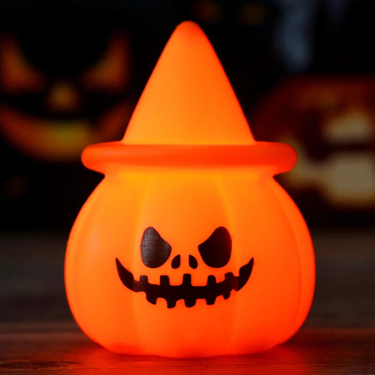 Pumpkin Tabletop Light Soft LED Compact