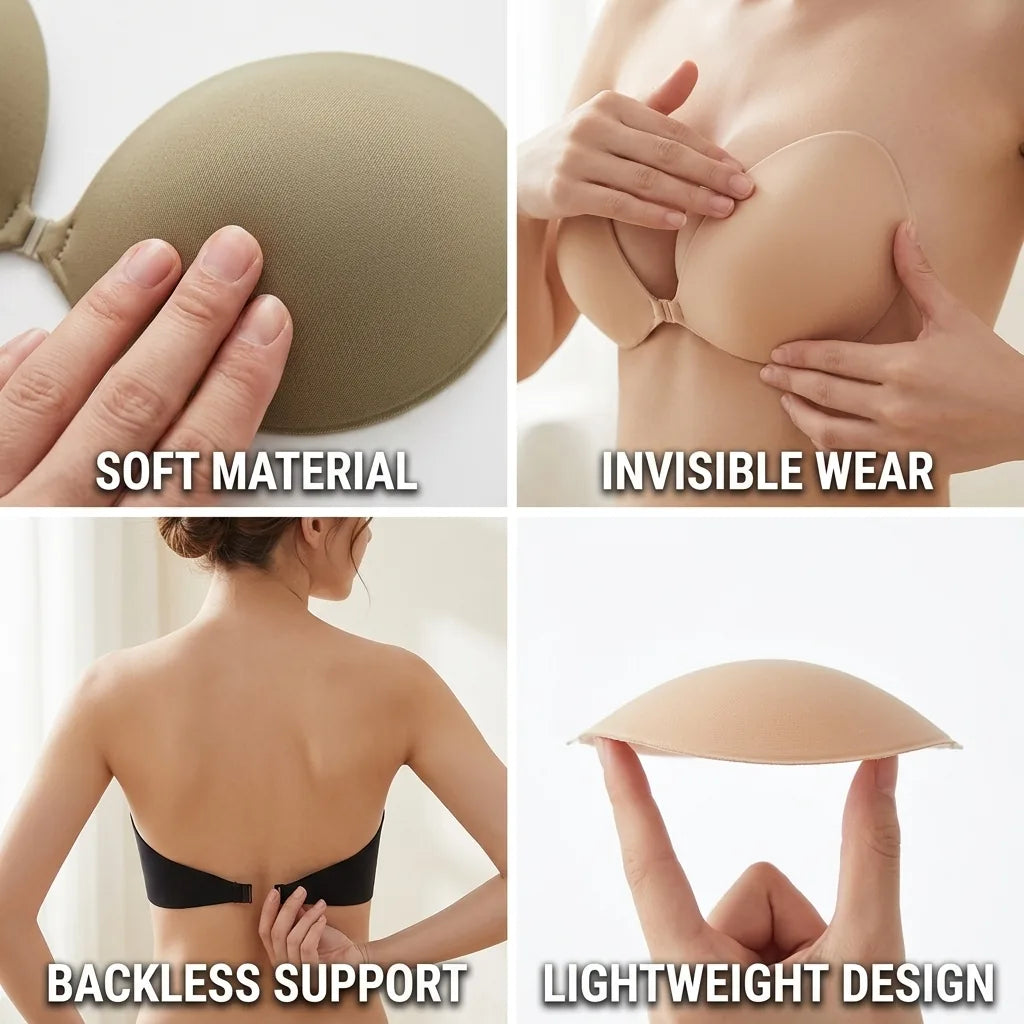 Push-Up Bra Backless & Strapless Silicone Adhesive