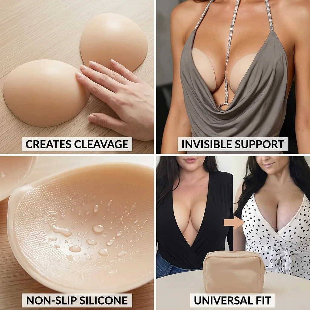 Push-Up Bra Frontless Non-Slip Silicone
