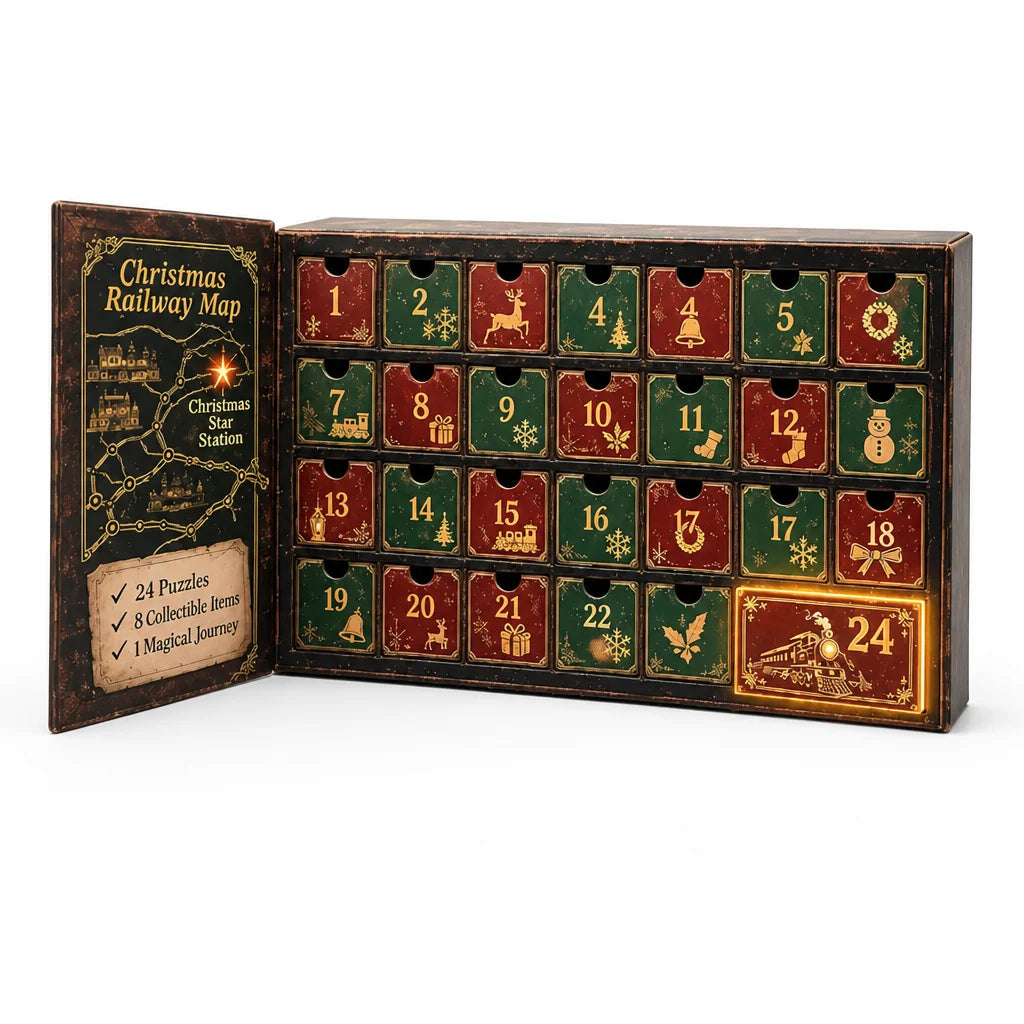 Puzzle Advent Calendar 24-Day Escape Room Challenges