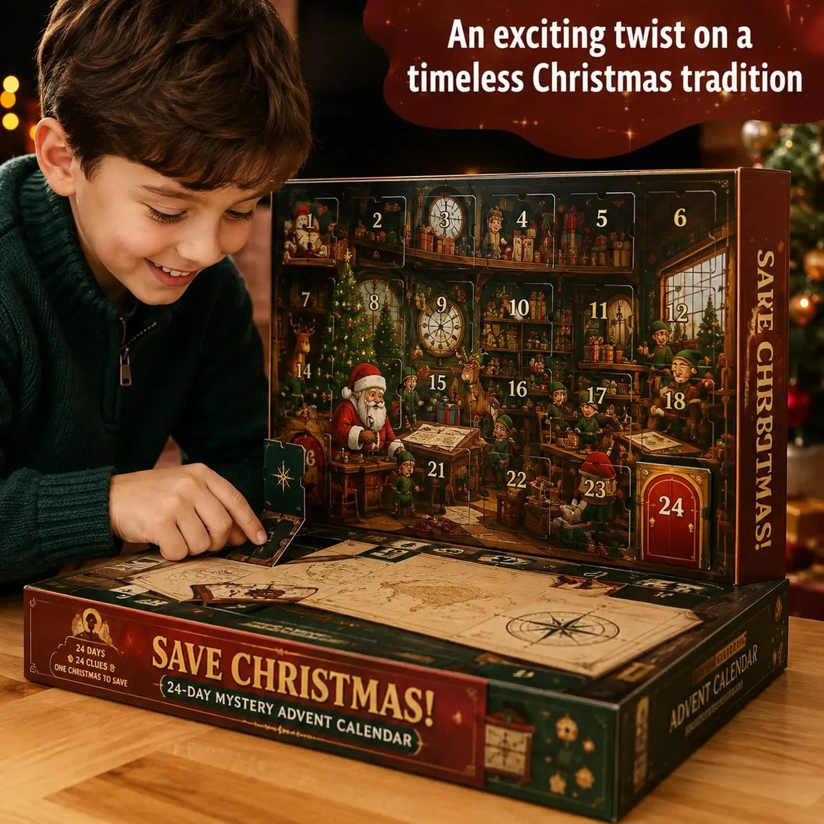 Puzzle Advent Calendar 24-Day Screen-Free Mystery