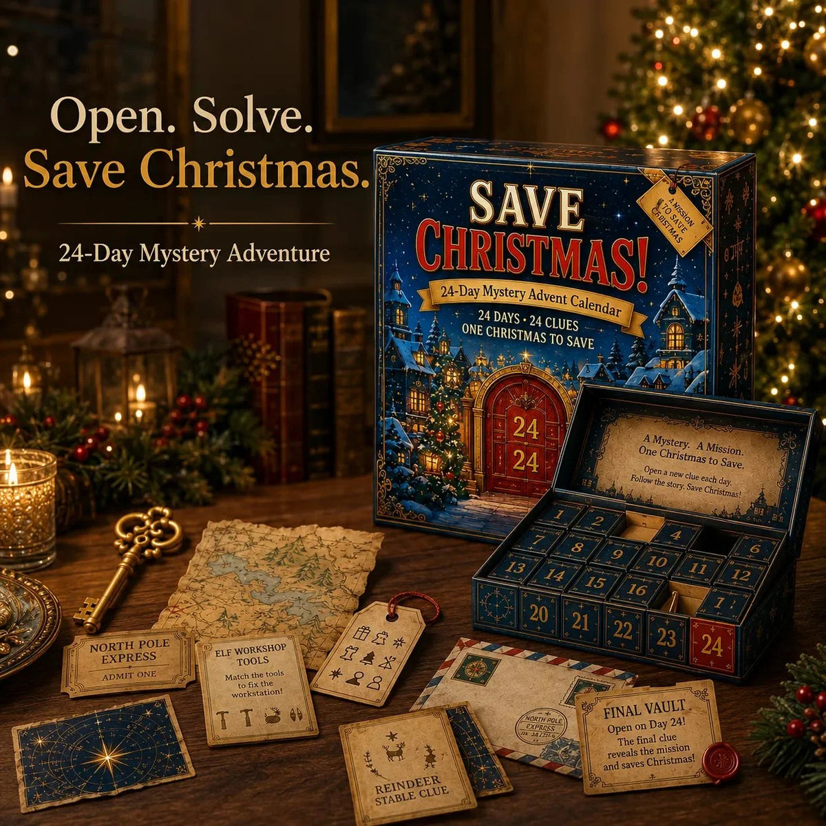 Puzzle Advent Calendar 24-Day Screen-Free Mystery