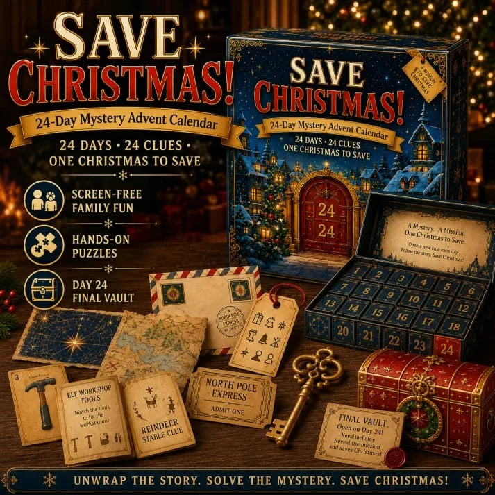 Puzzle Advent Calendar 24-Day Screen-Free Mystery