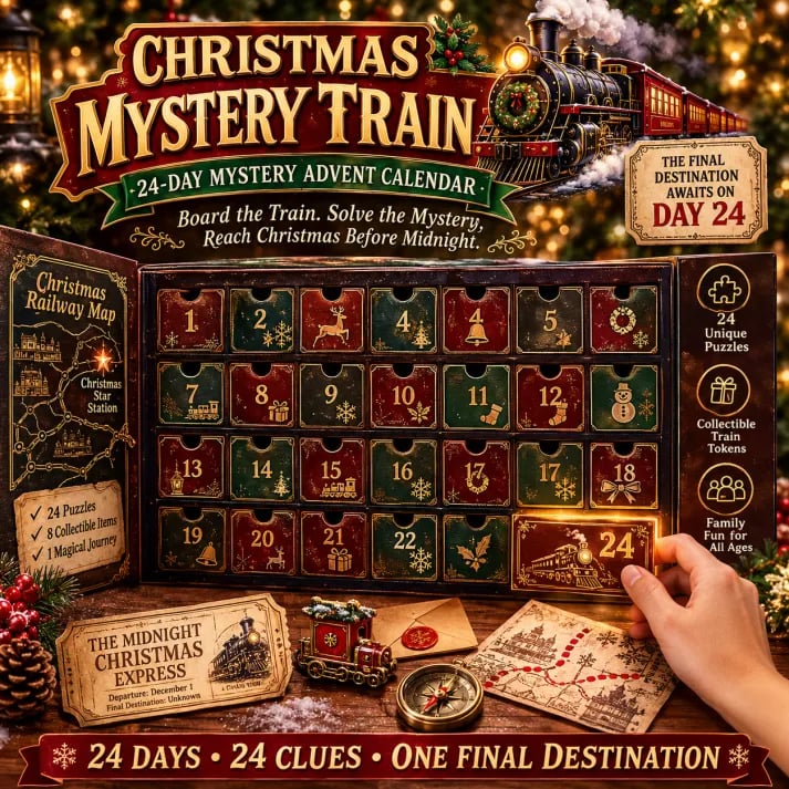 Puzzle Advent Calendar 24-Day Screen-Free Mystery