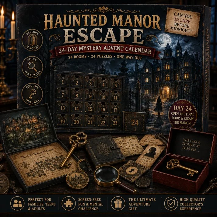 Puzzle Advent Calendar 24-Day Screen-Free Mystery