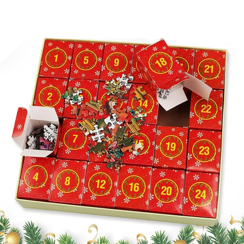 Puzzle Advent Calendar Winter Scene 24 Day 1008 Pieces
