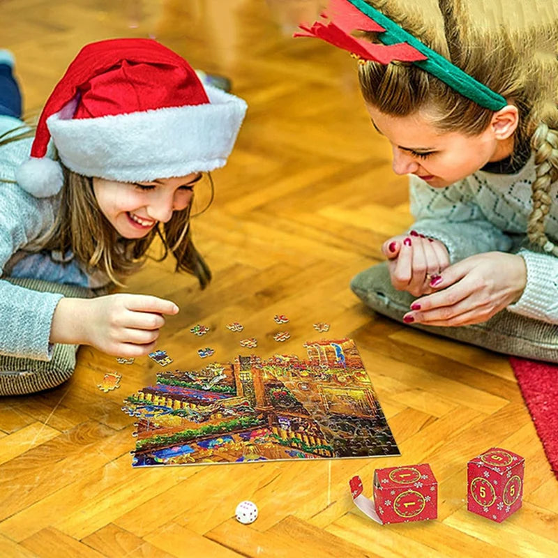 Puzzle Advent Calendar Winter Scene 24 Day 1008 Pieces