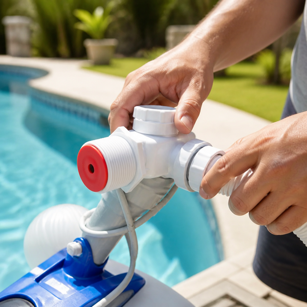 Quick-Disconnect Pressure-Relief Pool Cleaner Valve (Adjustable Flow)