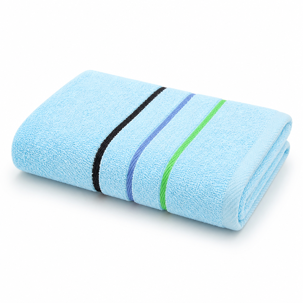 Quick-Dry Cotton Terry Bath Towel (Machine Washable)