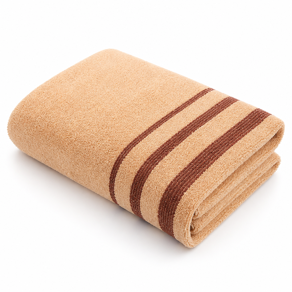 Quick-Dry Cotton Terry Bath Towel (Machine Washable)