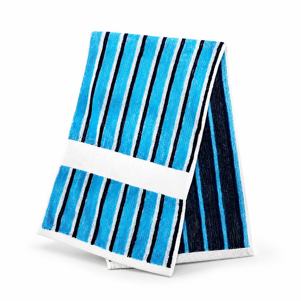 Quick-Drying 100% Cotton Striped Bath Towel (Large)