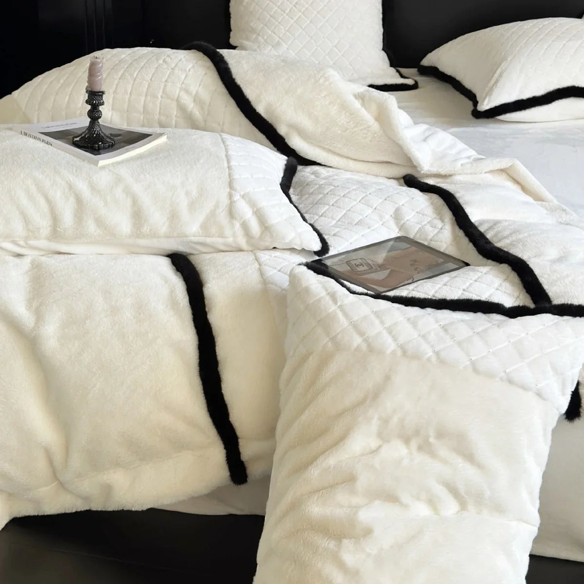 Quilted Bedding Set Velvety Finish Hypoallergenic & Machine Washable