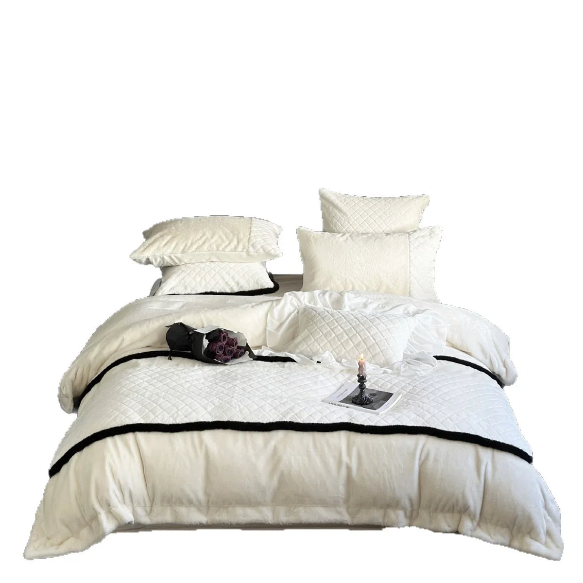 Quilted Bedding Set Velvety Finish Hypoallergenic & Machine Washable