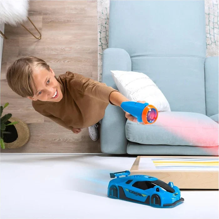 RC Car Wall-Climbing Laser Pointer Control