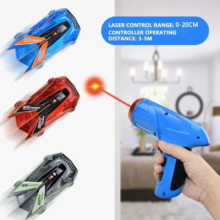 RC Car Wall-Climbing Laser Pointer Control