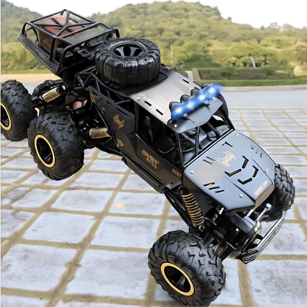RC Monster Truck 4WD Shock-Absorbing Suspension LED Lights