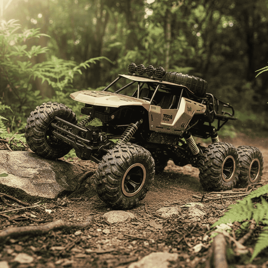 RC Monster Truck 4WD Shock-Absorbing Suspension LED Lights