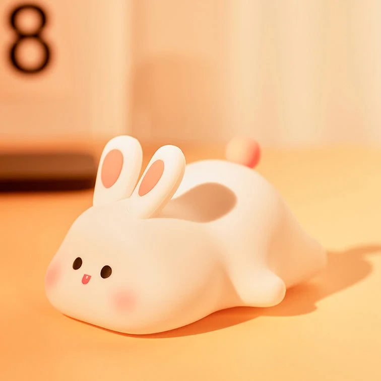 Rabbit Night Light Silicone 3 Brightness Levels USB-C Rechargeable