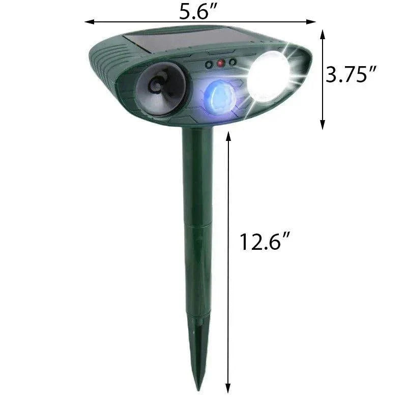 Rabbit Repeller Solar-Powered Ultrasonic Motion-Activated