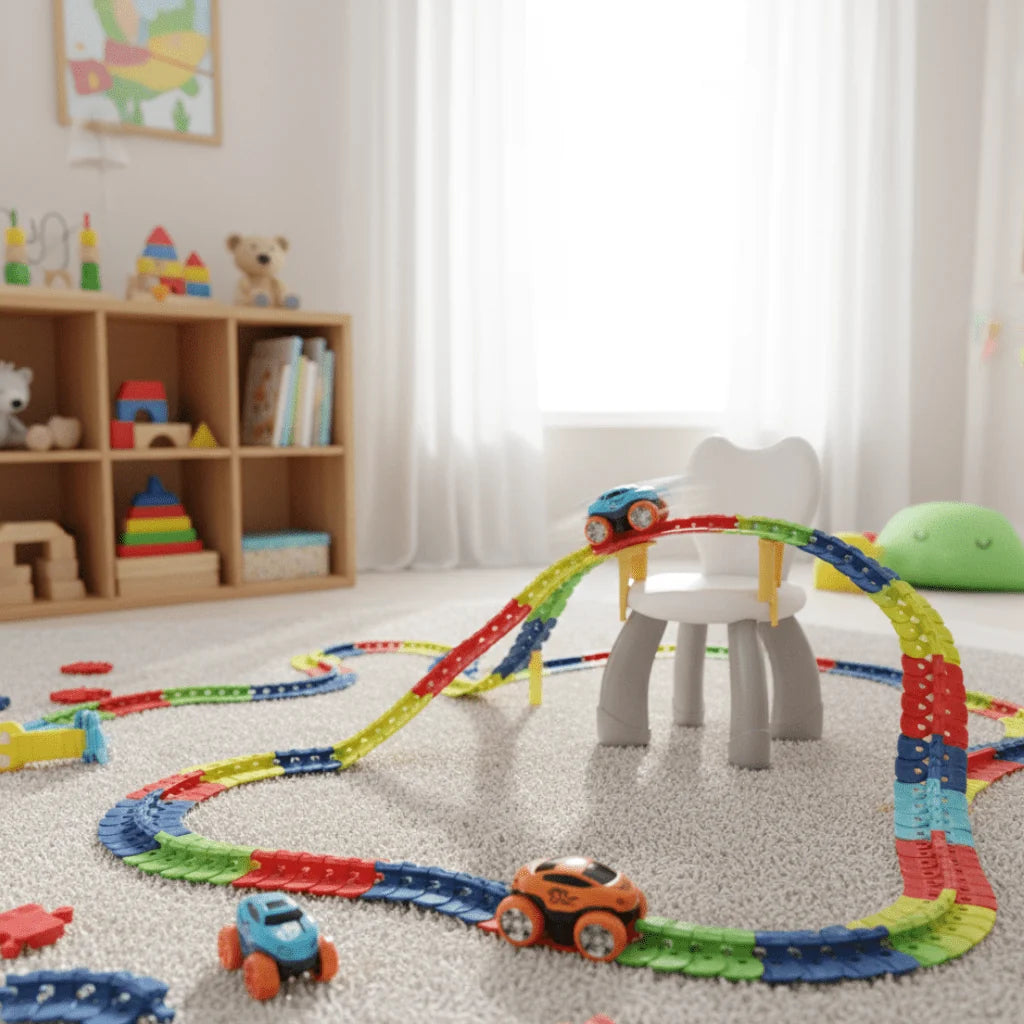 Race Track Set Flexible Curves & Loops