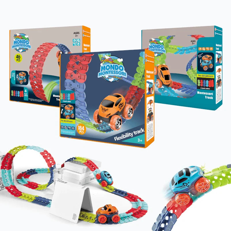 Race Track Set Flexible Curves & Loops