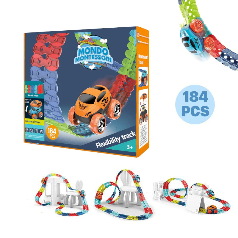 Race Track Set Flexible Curves & Loops