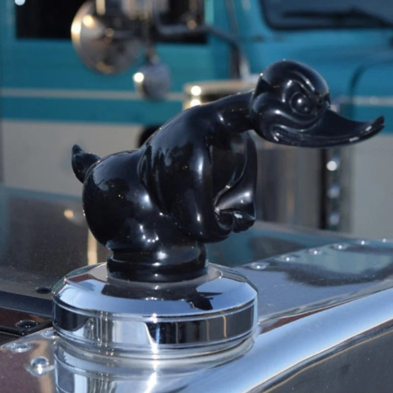 Radiator Emblem Chrome-Plated Duck Pin Mount Rubber Base