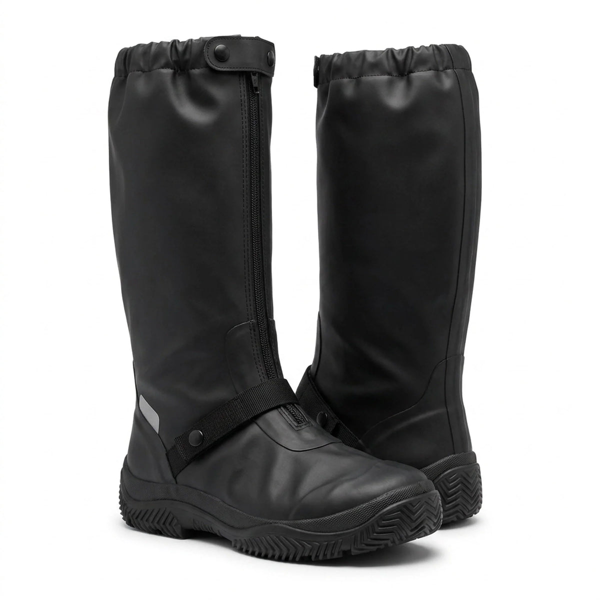 Rain Boot Covers Waterproof Side Zipper Reflective Strips