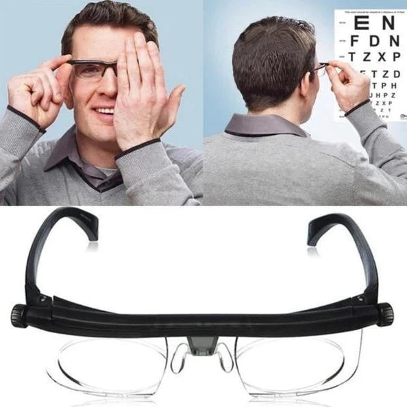 Reading Glasses Adjustable Focus & Scratch-Resistant Lenses