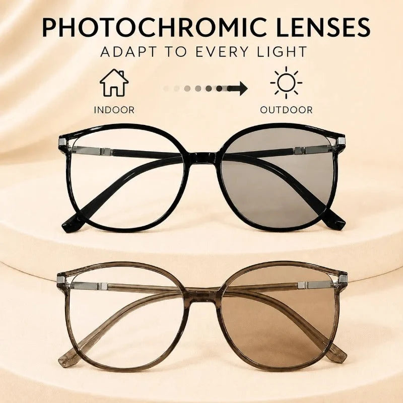 Reading Glasses Progressive Photochromic Blue Light & UV Protection