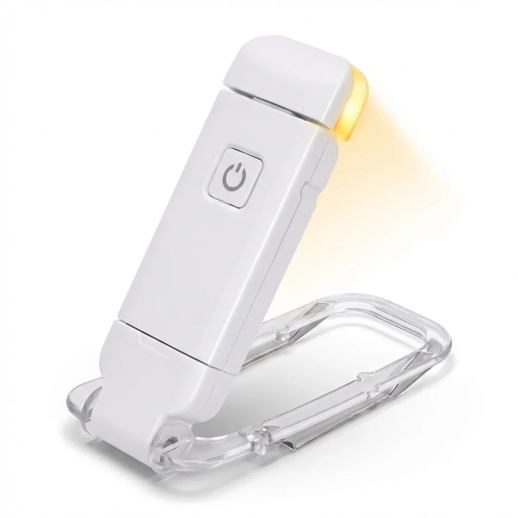 Reading Light Clip-On Adjustable Brightness USB Rechargeable