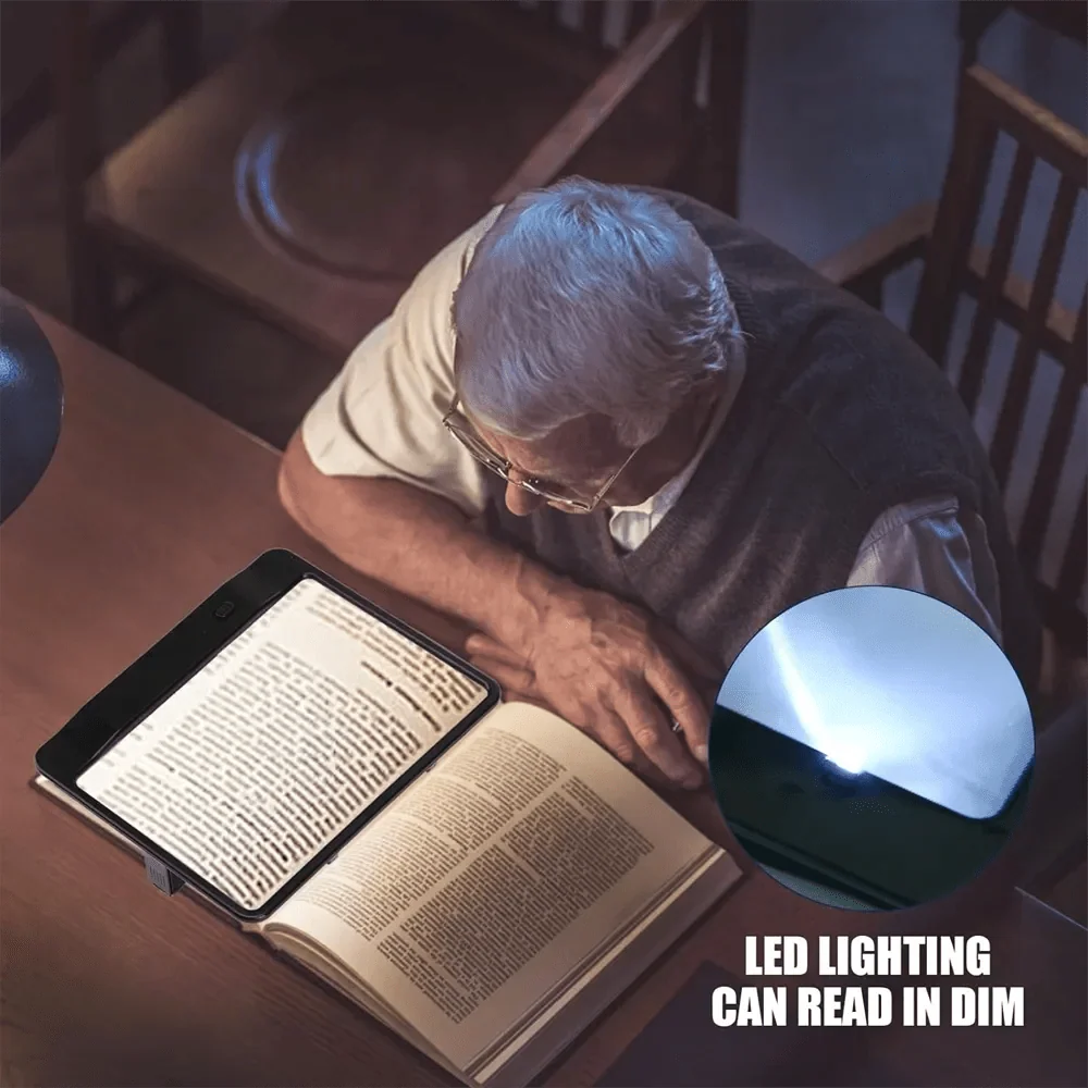 Reading Magnifier 3x Magnification Integrated LED Lighting