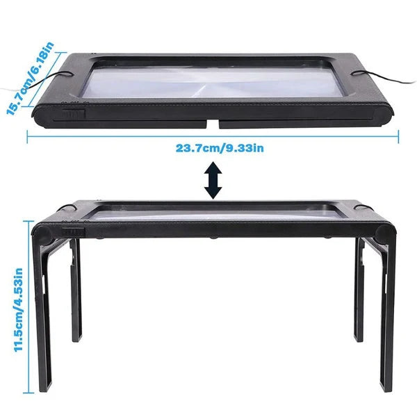 Reading Magnifier 3x Magnification Wide Lens & LED Light